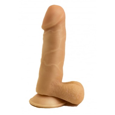 Фаллоимитатор на присоске гелевый с мошонкой 101700