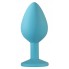 Анальная пробка Emotions Cutie Medium Turquoise pink crystal