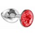 Анальная пробка Diamond Red Sparkle Small
