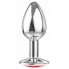 Анальная пробка Diamond Red Sparkle Small