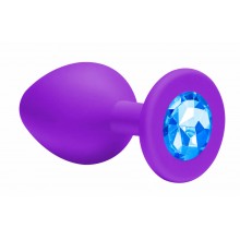 Анальная пробка Emotions Cutie Small Purple light blue crystal Анальная пробка Emotions Cutie Small Purple light blue crystal