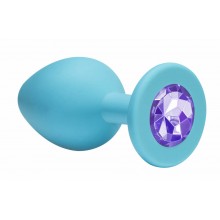 Анальная пробка Emotions Cutie Small Turquoise light purple crystal Анальная пробка Emotions Cutie Small Turquoise light purple crystal
