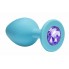 Анальная пробка Emotions Cutie Small Turquoise light purple crystal