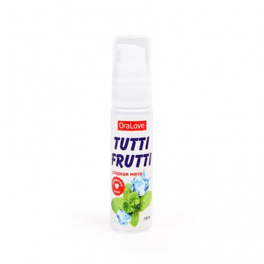 Съедобный лубрикант "TUTTI-FRUTTI" (сладкая мята), 30г 
