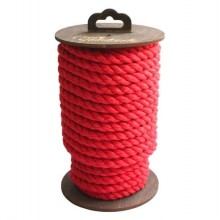 Хлопковая веревка для шибари 10 м, красный 