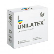 Презервативы UNILATEX "MULTIFRUITS" цветные, ароматизированные, 3 шт 