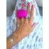 Вибратор на палец 2 в 1 Gvibe Gring XL - Sweet Raspberry, 5 см 