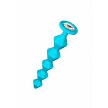 Анальная цепочка с кристаллом Emotions Chummy Turquoise 