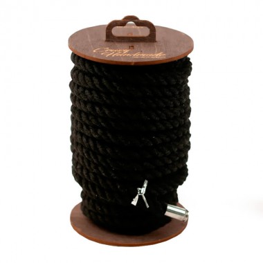 Хлопковая веревка для шибари 10 м, черный 