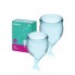 Набор менструальных чаш Satisfyer Feel secure Menstrual Cup (голубой)