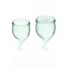 Набор менструальных чаш Satisfyer Feel secure Menstrual Cup (светло-зеленый)