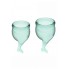 Набор менструальных чаш Satisfyer Feel secure Menstrual Cup (темно-зеленый)