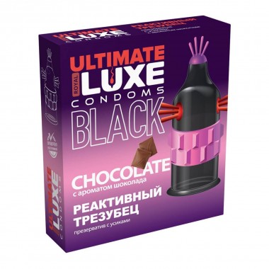 Презерватив LUXE BLACK ULTIMATE Реактивный трезубец (шоколад) 1 шт 