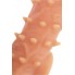 Открытая насадка KOKOS реалистичная с дополнительной стимуляцией, TPE, телесная, 14 см (L) 
