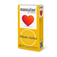 ПРЕЗЕРВАТИВЫ MASCULAN 3 CLASSIC (С КОЛЕЧКАМИ И ПУПЫРЫШКАМИ) 10 штук