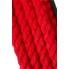 Веревка для шибари, на катушке 10 м, красная. Из натурального хлопка 