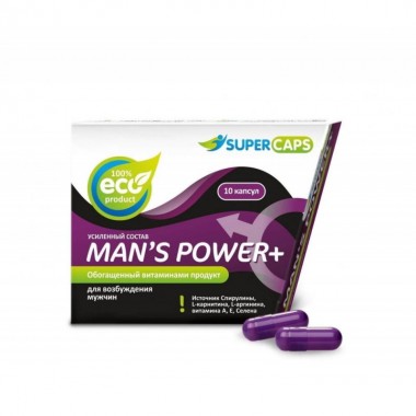 Средство возбуждающее Mans Power plus, 10 капсул