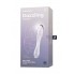 Двусторонний фаллоимитатор Satisfyer Dazzling Crystal 1, стекло, прозрачный, 18,5 см