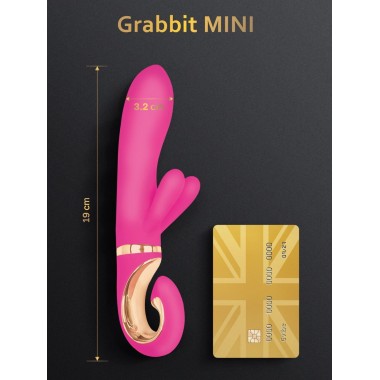 Миниатюрный вибратор-кролик Gvibe Grabbit Mini, 19х3.2 см