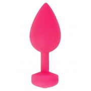 Большая дизайнерская анальная пробка с вибрацией Fun Toys Gplug (Розовый)