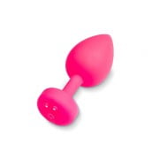 Маленькая дизайнерская анальная пробка с вибрацией Fun Toys Gplug (Розовый)