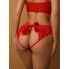 Трусики красные с доступом и бантом сзади S/M (42-44)
