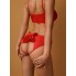 Трусики красные с доступом и бантом сзади S/M (42-44)