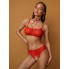 Трусики красные с доступом и бантом сзади S/M (42-44)