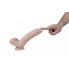 Реалистичный фаллоимитатор REAL с мошонкой на присоске, silicone, 17x4,5 см