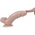 Реалистичный фаллоимитатор REAL с мошонкой на присоске, silicone, 14х4 см