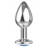 Анальная пробка Diamond Light blue Sparkle Large