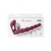 Вибронасадка для Двойного Проникновения Pure Passion Farnell Wine Red