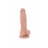 Реалистичный фаллоимитатор REAL с мошонкой на присоске, silicone, 19 х 4см