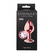 Анальная Пробка Diamond Moonstone Shine L Розовое Золото