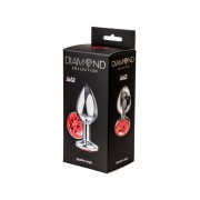Анальная пробка Diamond Red Sparkle Large