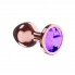 Анальная Пробка Diamond Amethyst Shine S Розовое Золото