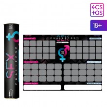 Плакат для пар со скретч-слоем «Секс-челлендж», А3