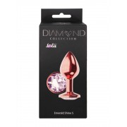 Анальная Пробка Diamond Moonstone Shine S Розовое Золото