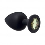 Анальная пробка Emotions Cutie Large Black golden crystal