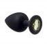 Анальная пробка Emotions Cutie Large Black golden crystal