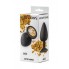 Анальная пробка Emotions Cutie Large Black golden crystal