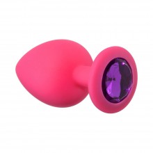 Анальная пробка Emotions Cutie Large Pink dark purple crystal Анальная пробка Emotions Cutie Large Pink dark purple crystal