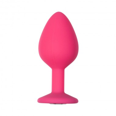 Анальная пробка Emotions Cutie Medium Pink black crystal