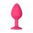 Анальная пробка Emotions Cutie Medium Pink black crystal