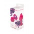 Анальная пробка Emotions Cutie Medium Pink dark purple crystal