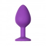 Анальная пробка Emotions Cutie Medium Purple clear crystal Анальная пробка Emotions Cutie Medium Purple clear crystal
