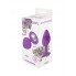 Анальная пробка Emotions Cutie Medium Purple clear crystal