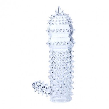 Рельефная насадка прозрачная 12,5*2,5см