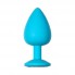 Анальная пробка Emotions Cutie Large Turquoise light purple crystal