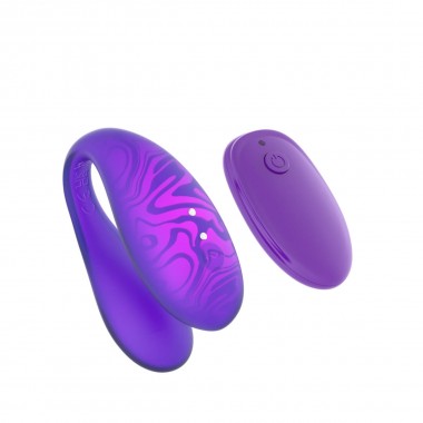 Парный вибромассажер TWIN , Purple с управлением через приложение